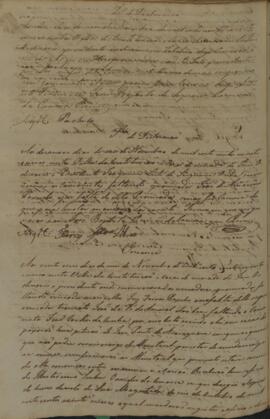 Termo de declaração - 19/11/1825