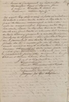 Secretário e porteiro – Jeronymo José Lopes de Siqueira