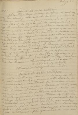 Termo de Arrematação (nº17/1905)