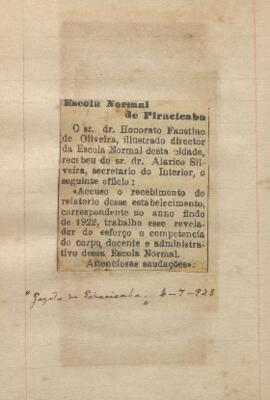 Gazeta de Piracicaba - 04/07/1923