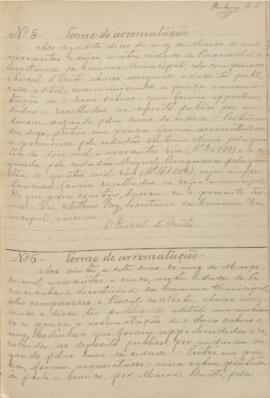 Termo de Arrematação (nº05/1905)