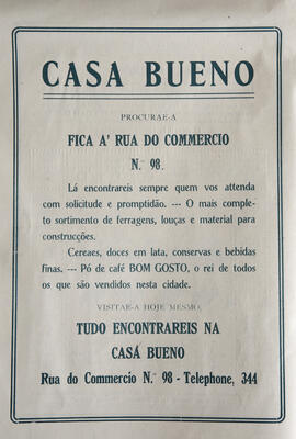 Propaganda na Revista "Sala de Espera".