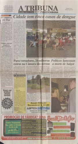 Políticos lamentam a morte de Salgot - A Tribuna