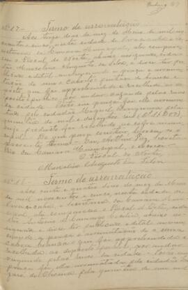 Termo de Arrematação (nº18/1905)
