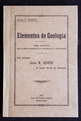 Capa do livro "Elementos de Geologia"