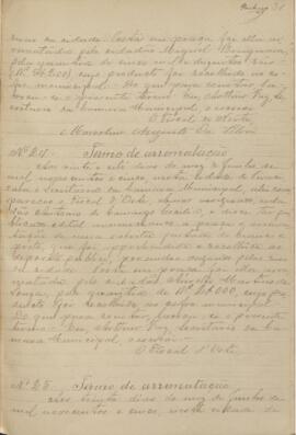 Termo de Arrematação (nº24/1905)