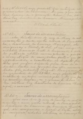 Termo de Arrematação (nº19/1905)