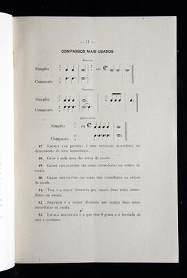 Página do livro "Theoria Musical".