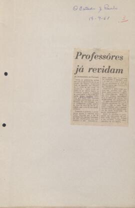 O Estado de São Paulo - “Professores já Revidam”