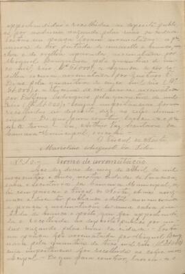Termo de Arrematação (nº10/1905)