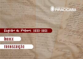 Registro de Posturas (1830-1861)