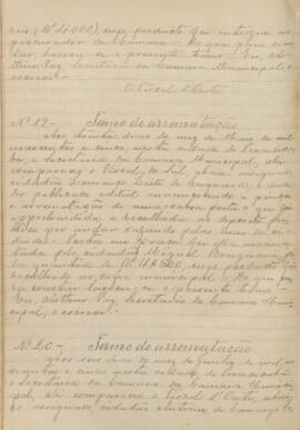 Termo de Arrematação (nº20/1905)