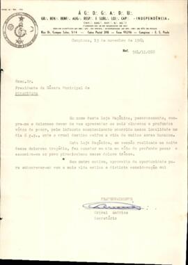 À G:. D:. G:. A:. D:. U:.  Loja Maçônica (SP)
