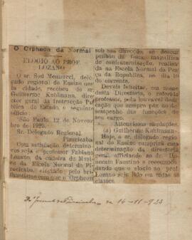 Jornal de Piracicaba - 14/11/1923