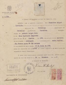 Atestado - Consulado da Espanha