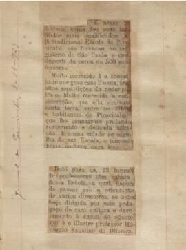 Jornal de Piracicaba - 02/11/1923