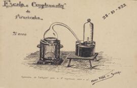 Mário Frota de Souza - "Aparelho de Lavoisier para a 1ª experiência sobre o ar"